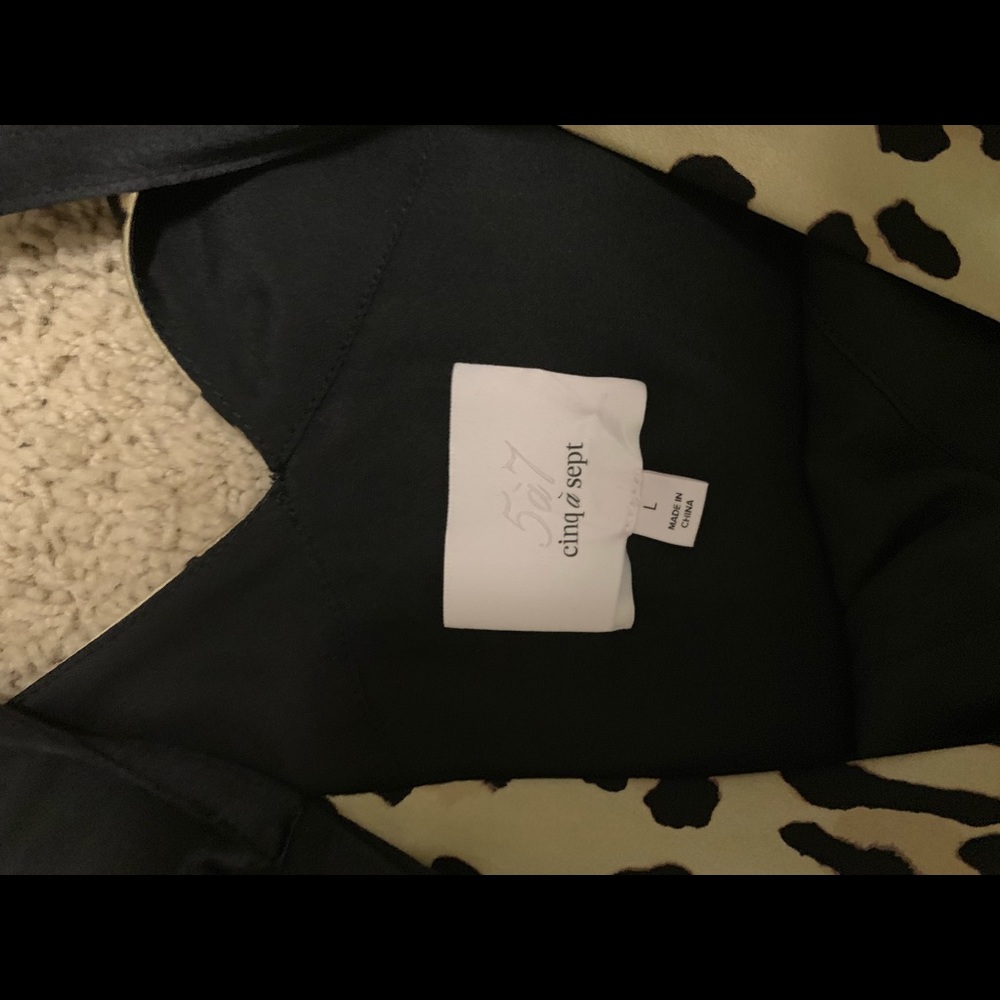 cinq a sept animal print camisole